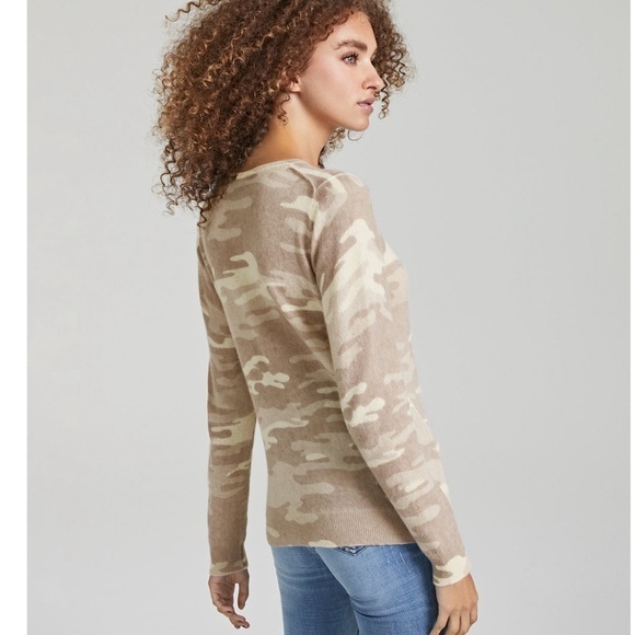 Charter Club 100% Cashmere Camo Sweater - Picture 2 of 9